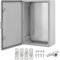 Ralertreik Armario de Distribución para Pared con Placa de Montaje Galvanizada, Caja Industrial de Control Vacía de Plástico ABS con Puerta Protección IP65, tamaño 400x600x200