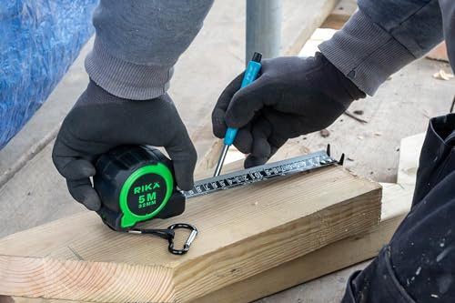 Rikä 5m/16ft Fatboy PRO Tape Measure Extra Wide Class 2 Accuracy Automatic Blade Lock Magnetic Tip