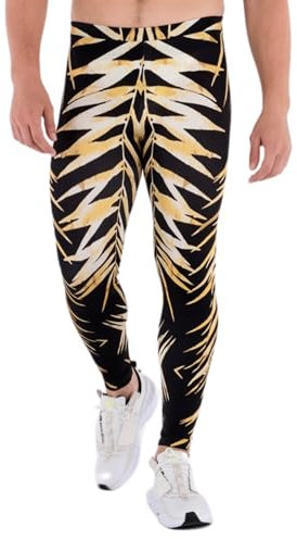 Kapow Meggings Originals Herren-Leggings, 4-Wege-Stretch Tights für Festivals, Reisen, Lounge & Alltag