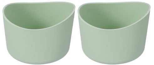 QUARKZMAN 2pcs Funda Protectora de Silicona de 6cm para botellas de agua de 12-24 oz, Cubierta de Silicona Antideslizante para la Base de la Botella, Verde Claro