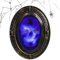 WDEC Halloween Spiegel Aktiviert Haunted Spiegel Schwarz und Gold Oval Haunted Sprechen mit Gruselklang mit Gruselbild Doppel Sensor Bewegung Haunted Haus Requisiten Dekoration