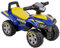 Baroni Toys Quad Jouet Porteur pour Enfants 18-36 Mois avec Licence Goodyear, Compartiment de Rangement, Sons réalistes et phares LED, Dispositif Anti-retournement, 38x60x42 cm