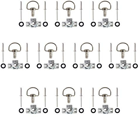 Accessoires Moto Compatible avec Ducati for BMW 14mm / 17mm Race Fasteners Carénage Quick Release D-Ring 1/4 de Tour Vis Rivet Moto Racing boulons(14MM Silver)