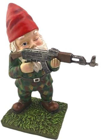 Generisch Lustige Gartenzwerge,Gartenzwergstatue - Lustige Gartenzwerg-Dekorskulptur,Wetterbeständige Zwergenfigur Als Dekoration Für -Innenhof, Rasen, Schlafzimmer, Arbeitszimmer, Garten