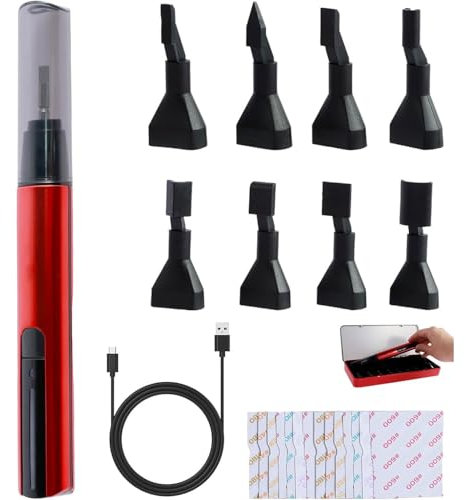 Ensemble de ponceuse alternative,mini stylo de ponçage rechargeable par USB avec 3 vitesses réglables,machine de polissage de stylo de ponçage,protection contre les surcharges,for le meulage surfaces