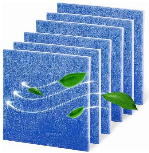 HENGBIRD 6 Stück Ersatzfilter für Limodor Limot Compact Fan Ecom 00070, Staubfilter Luftfilter Filtermatte, Filtervlies für Limodor Filter Lüftungsanlage