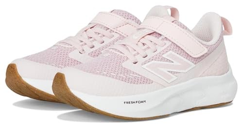 New Balance - Unisex Kids Velcro 625 V1 Running Shoes, Pink Taffy/Shell Pink, 12 Little Kid