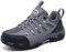 SHULOOK Wanderschuhe Damen Wasserdicht Leicht Trekkingschuhe Damen rutschfeste Bergschuhe Outdoor Schuhe für Camping,Hiking,Angeln (Schwarz Grau EU 41.5)