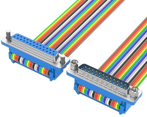 Hxyxbnhno DB25-Port-Kabel, PVC, 25-polig, DB25, parallel, männlich, weiblich, Kabel für Port-Gerät