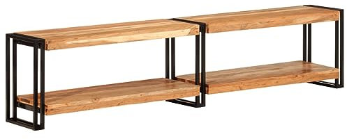 Myheimly TV-Schrank 180x30x40 cm Massivholz Akazie