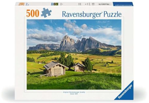 Ravensburger Erwachsenenpuzzle 500 Teile - Dolomitenidylle Seiser Alm