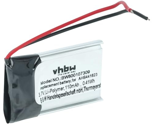 vhbw Akku Ersatz für Sony 381424 | AHB441623 für MP3-Player Musik Player (110 mAh, 3,7 V, Li-Polymer)