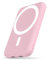 Podoru for Magnsafe Power Bank, 5000mAh Wireless Power Bank with Type-C Cable PD 20W Mini Fast Charging Input Mag-safe battery pack, Compatible with MagSafe for iPhone 16/15/14/13/12 Pro/Pro Max-Pink