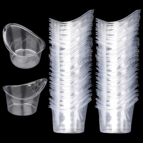 lasuroa 80pcs 5ml Coupelles Lavage Oculaire à Usage Unique, Outils Nettoyage Bain & Rinçage Yeux en Plastique Coupelles Mesure Portables Kit Nettoyage Yeux pour Rincer Poussière Irritants