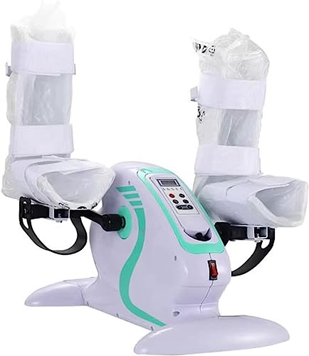 Elektrischer Pedaltrainer, Mini-Heimtrainer, Pedal-Heimtrainer mit Beinschutzhalterung for ältere Menschen mit Behinderung und Schlaganfall(C)