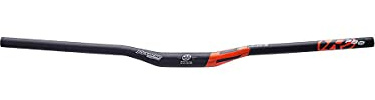 Reverse Base Fahrrad Lenker 31.8mm 790mm schwarz/Fox orange: Größe: 18mm Rise