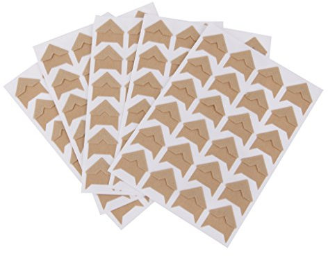 5 x DIY Winkel Album für Montage Reflektor Aufkleber Scrapbooking DIY braun