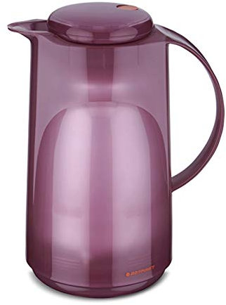 ROTPUNKT Isolierkanne 300 Marla 1,0 l | Zweifunktions-Drehverschluss | BPA Frei- gesundes Trinken | Made in Germany | Warm + Kalthaltung | Glaseinsatz | Glossy korund
