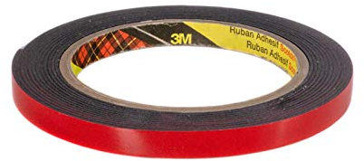 Klebeband doppelseitig 3M PT1100 für Metall und lackierte Oberflächen schwarz stark klebend 9mm x 4m
