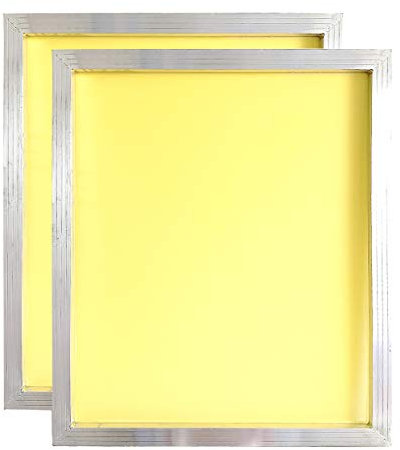 Siebdruck-Siebdruck, Aluminium, 50,8 x 61 cm, Rahmen 230 gelb 2 PCS