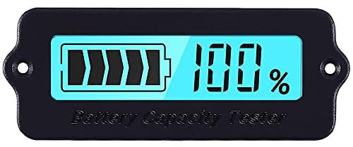 DollaTek Moniteur de Batterie Testeur de capacité de Tension Batterie au Plomb 12V ~ 60V Indicateur de pourcentage de capacité de Tension de Batterie au Fer-Lithium - Bleu