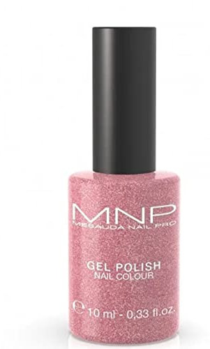 MNP MESAUDA ME GEL POLISH Smalto Semipermanente (10ml) smalto unghie semipermanente e per ricostruzioni colori assortiti (049 glitter rosa)