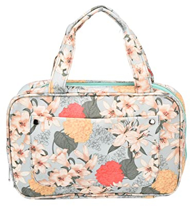 Zerodis Häkelnadeln Tasche, Große Kapazität Stricknadeln Aufbewahrungstasche Tragbare Reise Aufbewahrungskoffer Organizer für DIY Rundstricknadeln Häkelnadeln und Strickzubehör