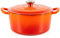 Lätt Home Cocotte Hierro Fundido Esmaltado Naranja. Cocotte Redonda 23x11 CM - 4 L. Olla Elegante, Resistente, Especial para Inducción y Apta para todos tipo de Cocina