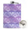 Mermaid 8oz hip stainless steel flask whith flasks for liquor for women,whiskey flask for women,Great Gift Idea Flask (Purple)