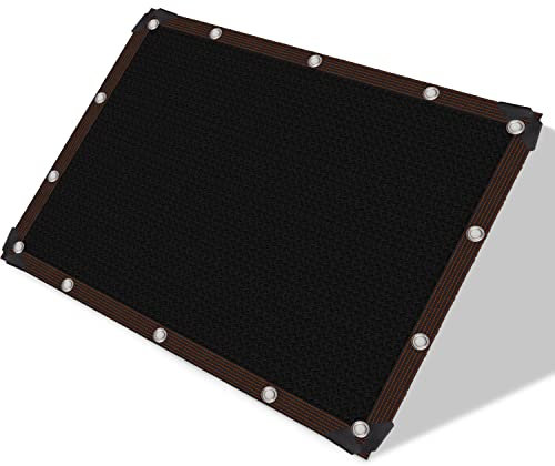 Gartentuch, 70 % Sonnenschutz, Schwarz, Sonnenschutztuch, Schwarz, Sonnenschutztuch, Garten, schwarz, Sonnenschutztuch für Pflanzen, Gewächshaus, Terrasse, Gemüse, Hunde draußen (1,8 x 3,5 m)
