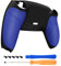 eXtremeRate Gummierter Griff Rückseite Hülle Case Gehäuse für ps5 Controller eXtremeRate Rise/RISE4 Remap Paddles Kit-Berliner Blau