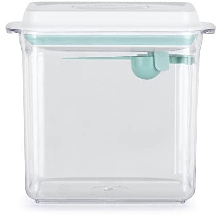 Feedo Milchpulver Aufbewahrung Behälter mit Löffel 1700 ml | Baby Milchpulver Box | Versiegelt Milchpulver-Spender mit Luftdichter Deckel, BPA Frei, Transparent
