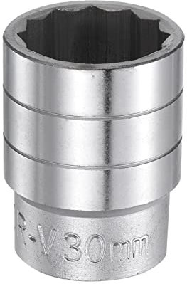 sourcing map 30mm 12 Pointe Supérficiel Douille 3/4 Entraînement Standard Métrique CR-V