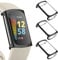 Vancle 3-Stück Schutzhülle Kompatibel mit Fitbit Charge 5 Schutzfolie Hülle, TPU Ultradünner Vollschutz Gehäuse Schutz Hülle für Charge 5 (Schwarz x 3)
