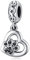 Pandora Charms Hund 925 Sterling Silber Charm Hundepfote für Armband Herz Pfote Charm Zirkonia für Anhänger Armband