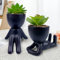 ODIWEN 2Pcs Suculentas Artificiales Pequeñas, Mini Plantas Falsas de Plástico para Decoración