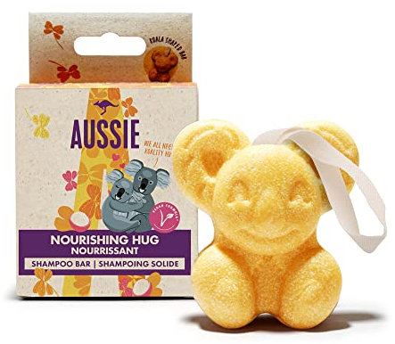 Aussie Pflegendes veganes festes Shampoo mit australischer Macadamianuss, feste Badeprodukte für geschädigtes und trockenes Haar (70g) Reichhaltiger Schaum, 98% natürlichen Ursprungs, tierversuchsfrei