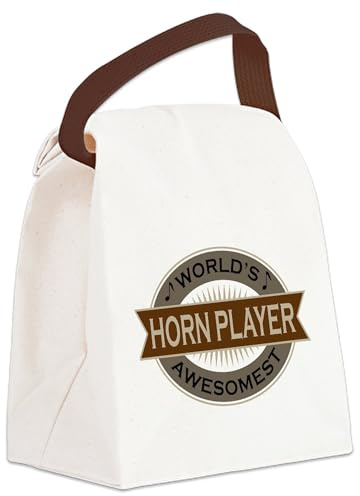 CafePress Awesome Horn Player Canvas Lunch Bag with Strap Handle