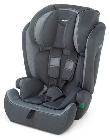 Foppapedretti Seggiolino Auto Babyroad I-Size, per bambini da 76 a 150 cm di altezza, 15mesi-12 anni, conforme ECE R129, Fissaggio a 3 punti, Safe Body Protection, Protezione Impatti Laterali, Silver