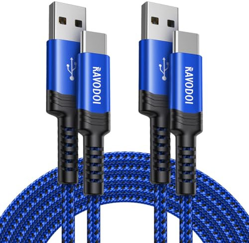 USB C Charger Cable 3M/10ft 2-Pack Long Type C Charger Cable Fast Charging, USB to USB C Charge Cable Braided for PS5, Switch, Samsung Galaxy S20 S21 S22 S23 S24 5G S10, Note 20 10, LG, Moto etc.