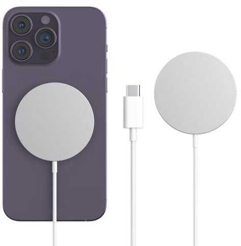 Magnetic Wireless Charger, 15W USB C MagSafe Charger Cable, Type C Fast Magnetic Charging Cord Compatible for iPhone 16/16 Plus/16 Pro/16 Pro Max/15/14/13/13 Pro/13 Mini/12/12 Pro