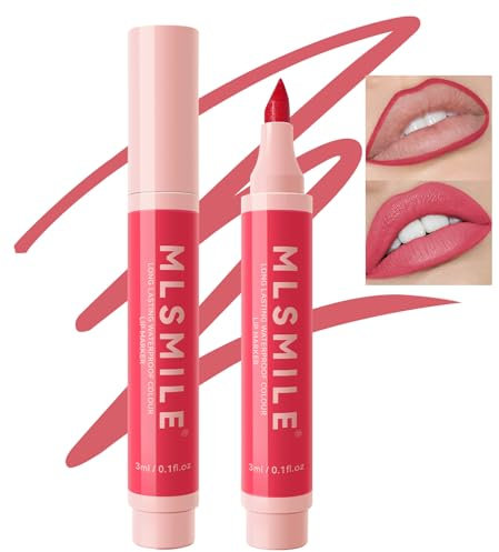 Erinde Waterproof Matte Marker Lip Liner, Long Lasting Tattoo Lip Liner, Highly Pigmented Lip Liner Permanent Smooth Lip Liner Pencil, Natural Lipstick, Max Factor Lip Makeup Pen