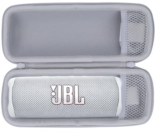 Lebakort ﻿Duro Viaggio Caso Custodia per JBL Flip 7 Flip 6 Flip 5 Speaker Bluetooth Portatile(Bianco)