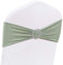 AIRIT LOVELY Stuhlschärpen für Hochzeit, 50 Stück, Spandex, Salbeigrün, Salbeigrün, Stuhlschärpen, Schleifen mit Blucke, für Brautparty, Babyparty, Geburtstag, Bankett, Party-Dekorationen