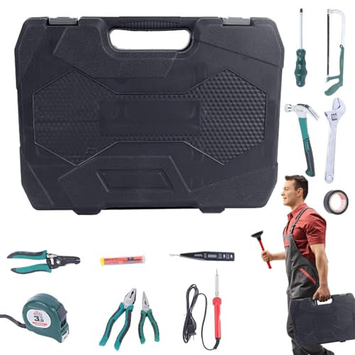 All Purpose Household Tool Kits, Household Tool Set, Basic Tool Kit for Homeowners Hand Tool Set of 39, Tool Set Toolkit