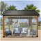 Wasserdichte transparente PVC-Jalousien für Pergola, Gartenpavillon, 0,5 mm Dicke, transparente Regenvorhänge, 120 x 199,9 cm