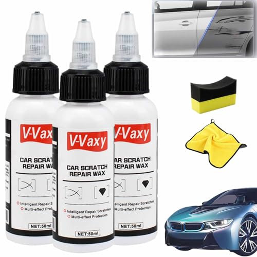 V-Vaxy Car Scratch Repair Wax, Car Scratch Remover, Car Scratch Remover for Deep Scratches, Car Scratch Repair Paste, Car Paint Scratch Repair, Scratch Remover Kit for Cars (3Set)