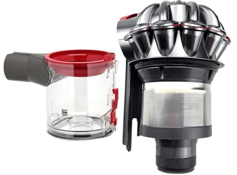 UDKZSQCB Kit di Parti di Ricambio for Aspirapolvere Robot, Compatibile con Filtro HEPA, Contenitore Polvere Ciclonico, Corpo Motore E Accessori Dyson V7 V8.(2Pc)