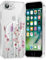 Saqmkil Handyhülle Magnetische für iPhone 8/7/SE 2020/SE 2022 4,7 Hülle,Kompatibel mit MagSafe, Durchsichtig Aesthetic Muster Blumen Mädchen Case, Transparent Weich Silikon TPU Stoßfeste Cover, 03