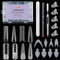 TOROKOM Dual Form Kit, 192PCS Poly Gel Formen für French Nails, 96PCS Wiederverwendbare Silikonpads, mit 5PCS Clips, Pinselstift, Feilenpuffer, Erweiterungsset für Anfänger